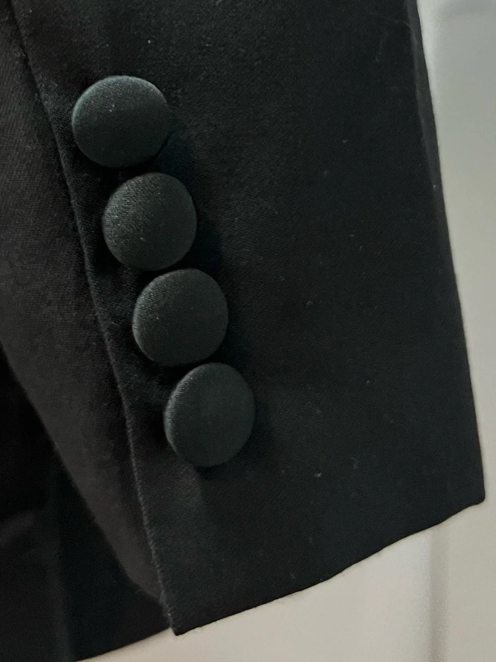 Barneys New York Men's 50L Loro Piana Black Super 120s Wool Tuxedo Blazer Jacket